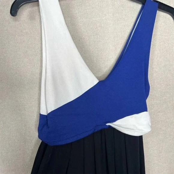 Anthropologie Maeve Elysian Color Block V-Neck Maxi Dress Size XS Sleeveless - Picture 6 of 11